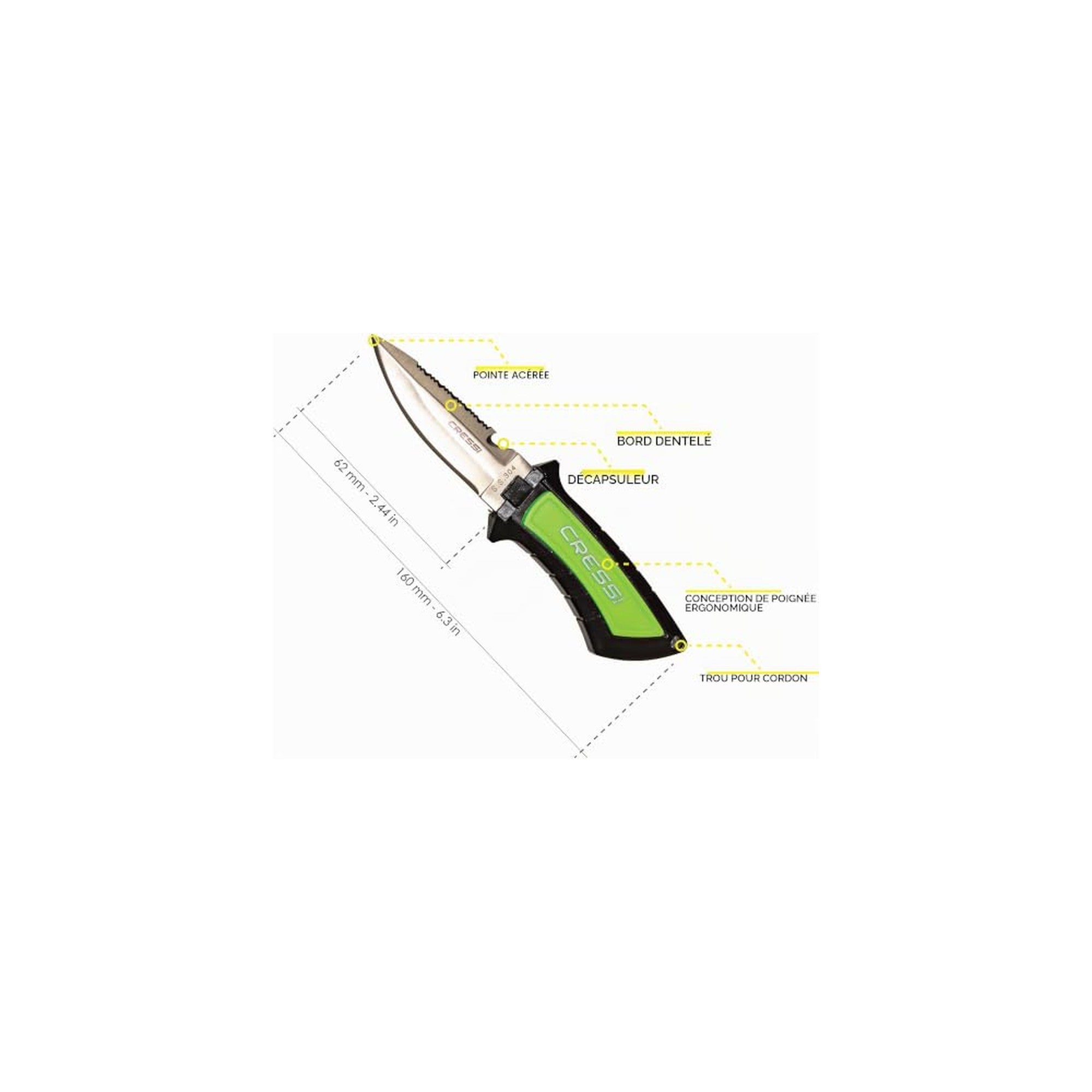 Couteau de chasse sous-marine Cressi Lima