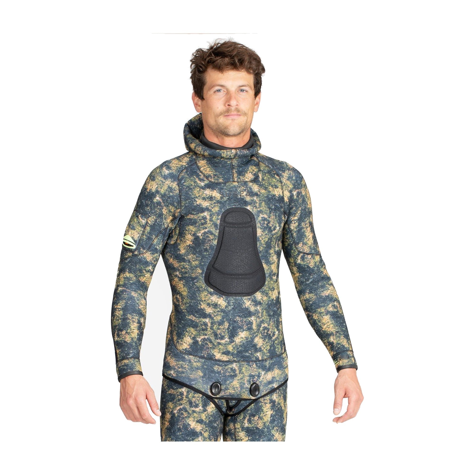 Veste de chasse sous-marine Subea SPF 900 camouflage 5 mm