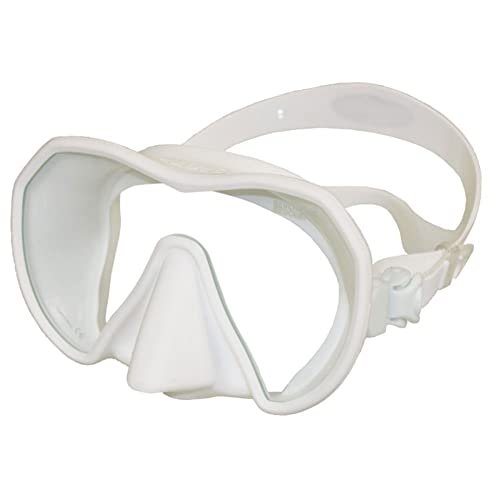 Masque de chasse sous-marine Beuchat Maxlux S à jupe claire et verre unique sans cadre