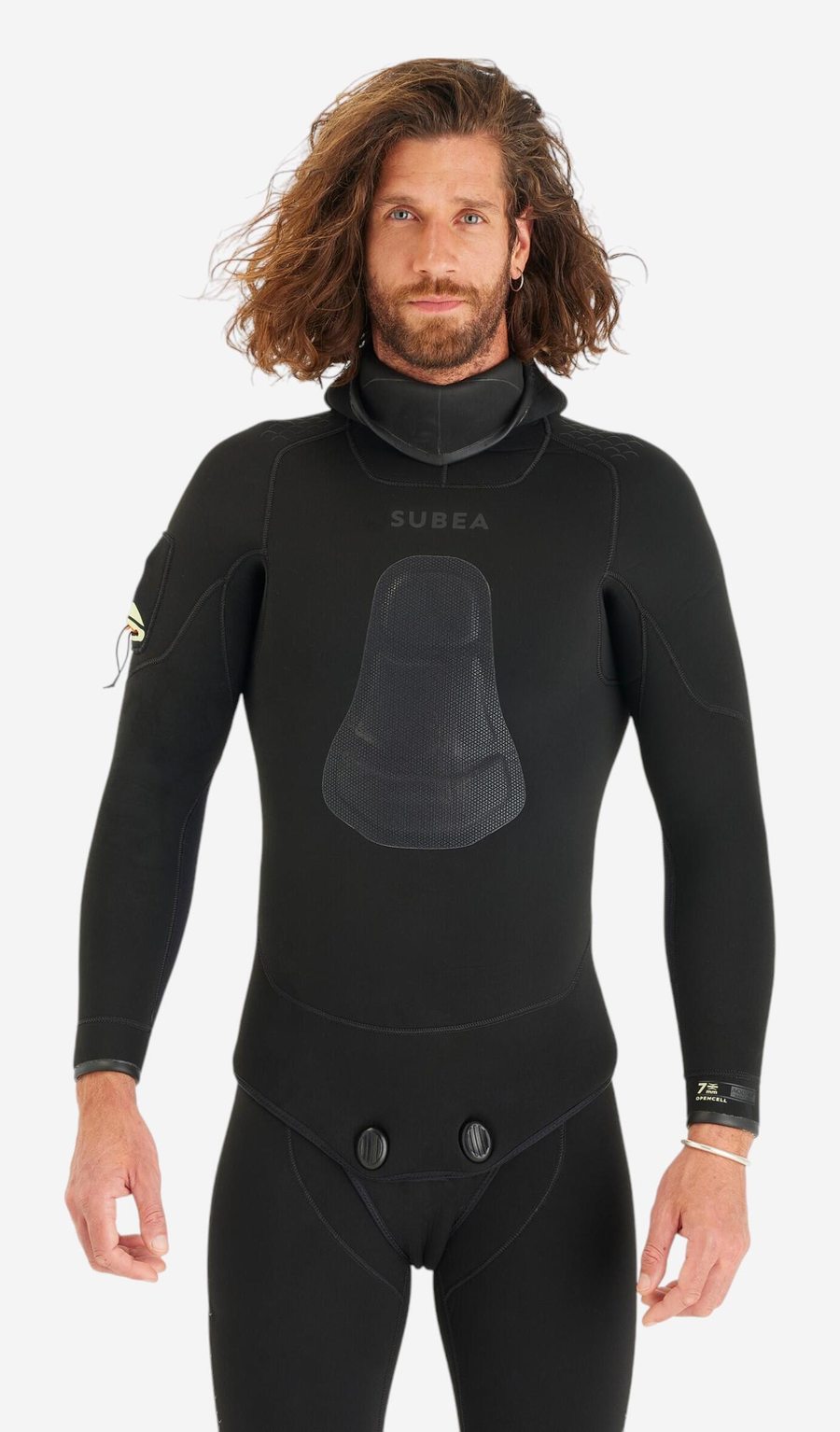 Veste de chasse sous-marine Subea SPF 900 en néoprène refendu 7 mm